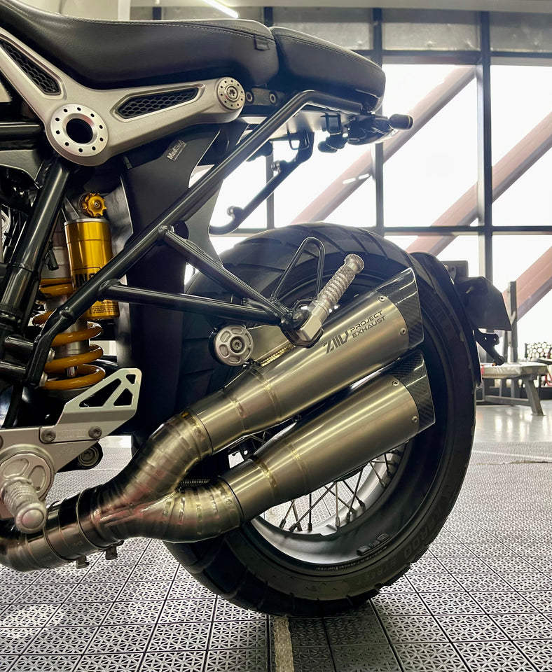 2024 ZIIV PROJECT CR2 Full Titanium Exhaust BMW R nineT with Resonator